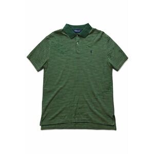 Polo Golf Ralph Lauren Pima Cotton Polo Shirt Large Golf Green Navy Short Sleeve